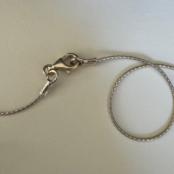 Vintage 925 silver green Necklace - Picture 4 of 6